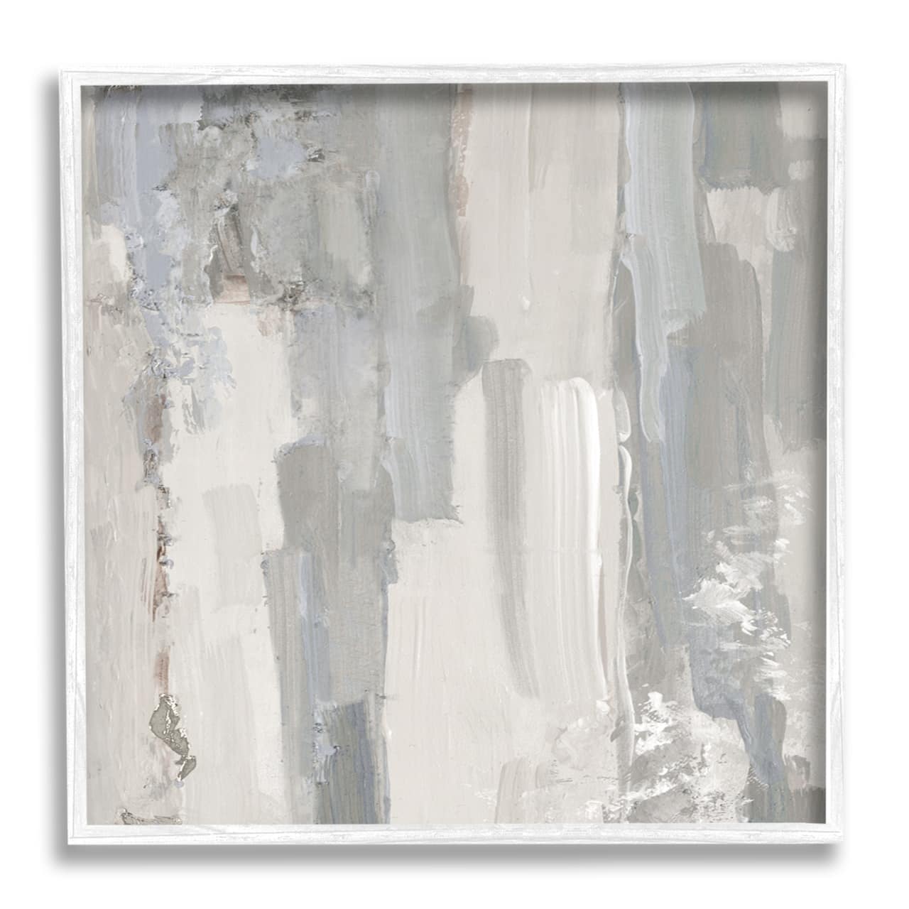 Stupell Industries Grey Brushed Abstract Arrangement Framed Giclee Art